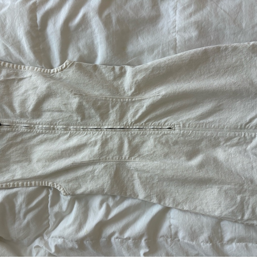 Abercrombie & Fitch White Mini Dress with Back Zip